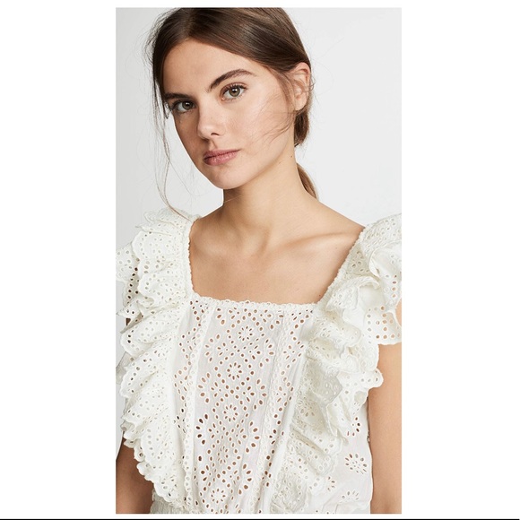 Love shack fancy Dora eyelet dress sz xs - Picture 4 of 6